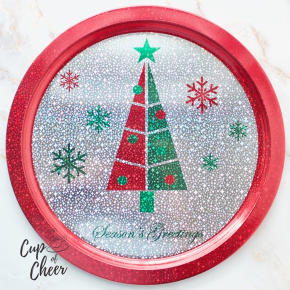✨$3 add on! 🎄Christmas Round Tray - Picture 4 of 4